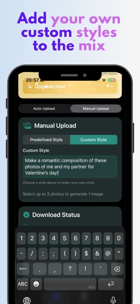 MemoryBites AI illustration styles, preset looks for personal photos