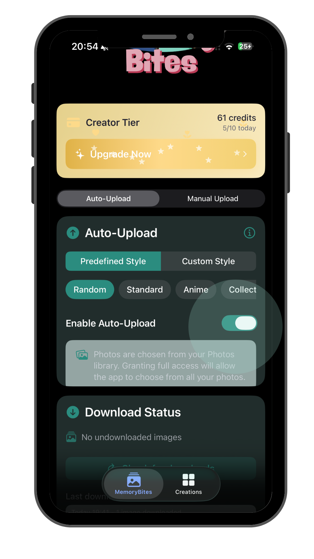 MemoryBites app preview